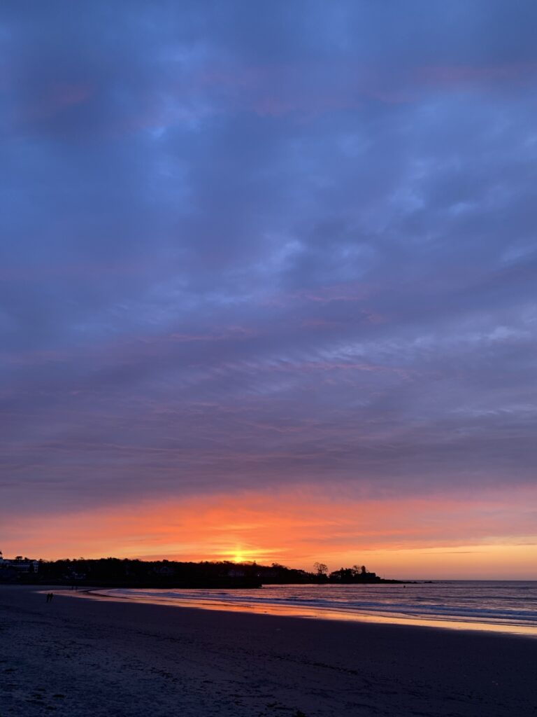 See Easter sunrise from the Seaside - Kennebunk Beach Maine (Seaside Inn)